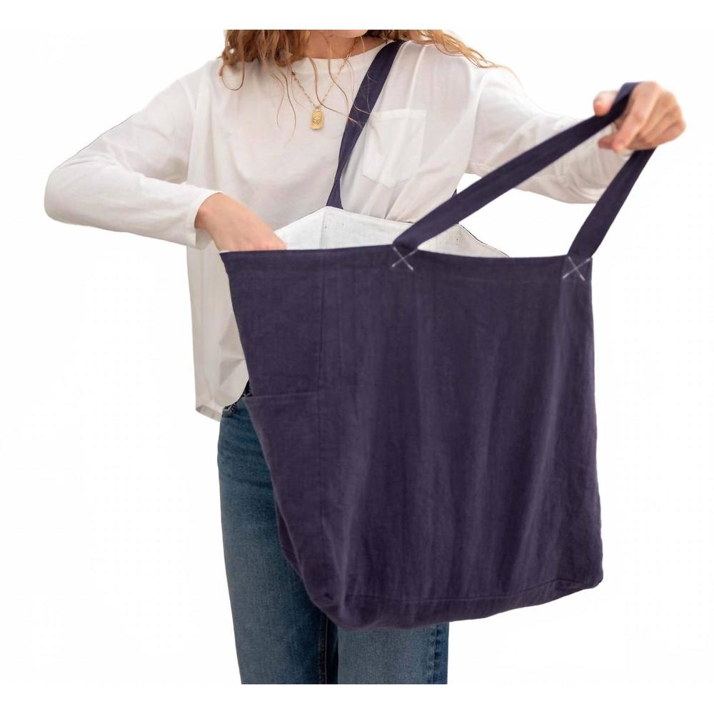 NEW MERSEA canvas bag in navy